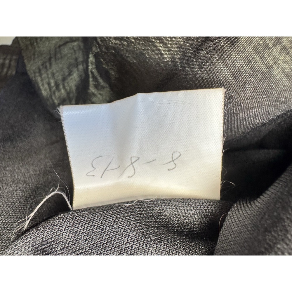 Vintage Jessica McClintock‎ Olive Green Suede Satin Blazer Jacket Size Small USA - Picture 7 of 9